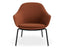 Core Lounge Chair - 4 Post Base - Terracotta Brown