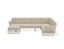 Delmar Config F - Outdoor - Latte - Husk Cushions