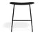 Elva Low Stool - Black Seat - Black Frame
