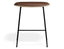 Elva Low Stool - Natural Seat - Tan Pad - Black Frame