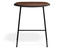 Elva Low Stool - Black Seat - Tan Pad - Black Frame