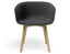 Lonsdale Armchair - Natural - Dark Grey Fabric