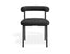 Marlowe Dining Chair - Black Legs - Anthracite Fabric