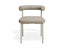 Marlowe Dining Chair - Grey Legs - Fawn Beige Fabric