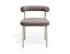 Marlowe Dining Chair - Grey Legs - Oyster Grey Fabric