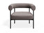 Marlowe Occasional Chair - Black Legs - Oyster Grey Fabric