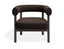 Marlowe Occasional Chair - Smoked Oak Legs - Cacao Fabric