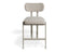 Nova Kitchen Stool - Dove Legs - Shell Fabric