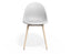 Pebble Chair White Upholstered Vintage Seat