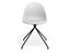 Pebble Chair White Upholstered Vintage Seat