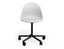 Pebble Chair White Upholstered Vintage Seat