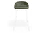 Pop Stool - White Frame and Upholstered Vintage Green Seat