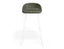 Pop Stool - White Frame and Upholstered Vintage Green Seat