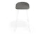 Pop Stool - White Frame and Upholstered Vintage Grey Seat