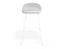 Pop Stool - White Frame and Upholstered White Seat