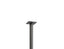 Roku Cafe Table Base  and  Pole 71cm - Outdoor - Charcoal - 55cm Base 