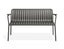 Roku Garden Bench 125cm - Outdoor - Charcoal