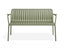Roku Garden Bench 125cm - Outdoor - Eucalyptus Green