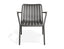 Roku Lounge Chair - Outdoor - Charcoal - Chair with Sandy Grey Cushion