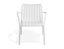 Roku Lounge Chair - Outdoor - White - Chair with Green Cushion