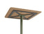 Roku High Bar Teak Table - Outdoor - Eucalyptus Green