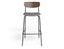 Rylie Bar Stool - American Walnut - Custom Upholstered