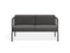 Seville 2 Seater Sofa - Charcoal - Outdoor 