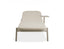 Verano Sun Lounge - Latte - with Side Table