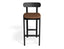 Zara Stool - Black - Custom Upholstered