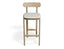 Zara Stool - Natural - Custom Upholstered