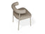 Marlowe Dining Chair - Grey Legs - Fawn Beige Fabric