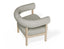 Marlowe Occasional Chair - Natural Oak Legs - Ivory Cream Fabric