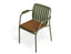 Roku Armchair - Outdoor - Eucalyptus Green - Chair with Terracotta Cushion