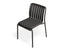 Roku Dining Chair - Outdoor - Charcoal - Chair with Granite Grey Cushion