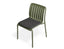 Roku Dining Chair - Outdoor - Eucalyptus Green - Chair with Granite Grey Cushion