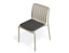Roku Dining Chair - Outdoor - Latte - Chair with Granite Grey Cushion