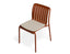 Roku Dining Chair - Outdoor - Papaya - Chair with Husk Cushion