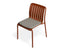 Roku Dining Chair - Outdoor - Papaya - Chair with Sandy Grey Cushion