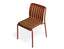 Roku Outdoor Dining Chair in Matt Papaya