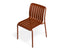 Roku Outdoor Dining Chair in Matt Papaya