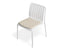 Roku Dining Chair - Outdoor - White - Chair with Husk Cushion