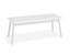 Roku Bench 120cm - Outdoor - White - Bench with Granite Grey Cushion