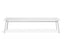 Roku Bench 190cm - Outdoor - White - Bench with Husk Cushion