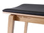 Stockholm Kitchen Stool - Natural Oak - Black Pad - by TON