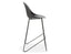 Pebble Black Stool Shell Seat - Counter Stool 75cm Seat