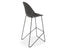 Pebble Black Stool Shell Seat - Counter Stool 75cm Seat