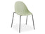 Pebble Chair Mint Green with Shell Seat - Pyramid Fixed Base - Black