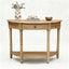Bobbin Curved Console Natural Oak 100cm