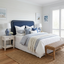 Vienna Queen Bedhead Navy Linen