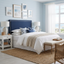 Lawson King Bedhead Navy Linen